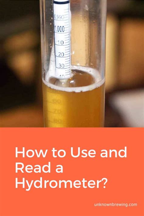 hydrometer reading of water